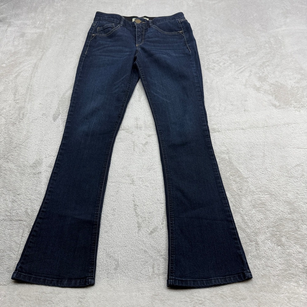 Democracy Women's Dark Wash Boot Cut Jeans - Navy Blue
